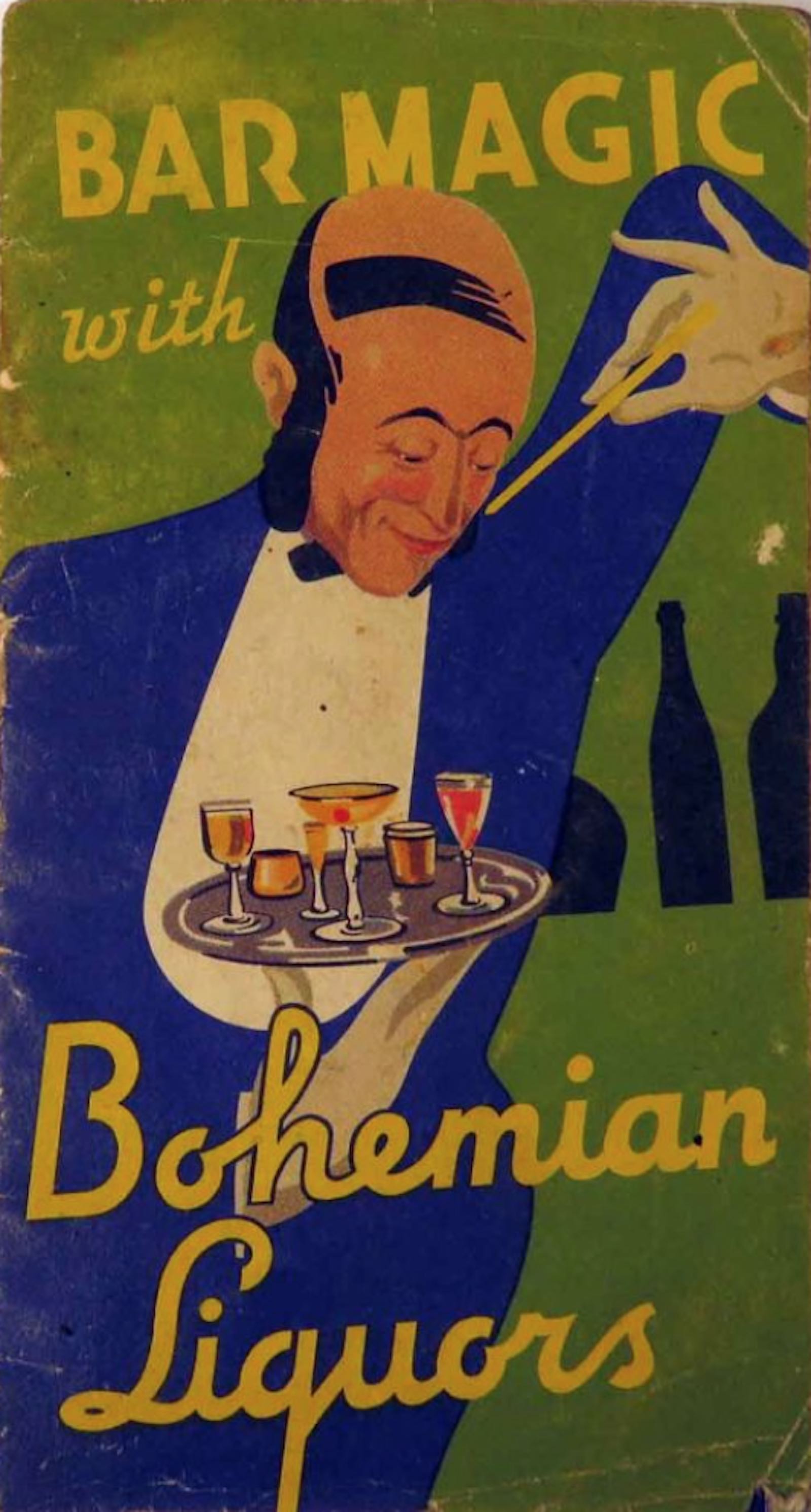 Bar Magic with Bohemian Liquors, 1935
