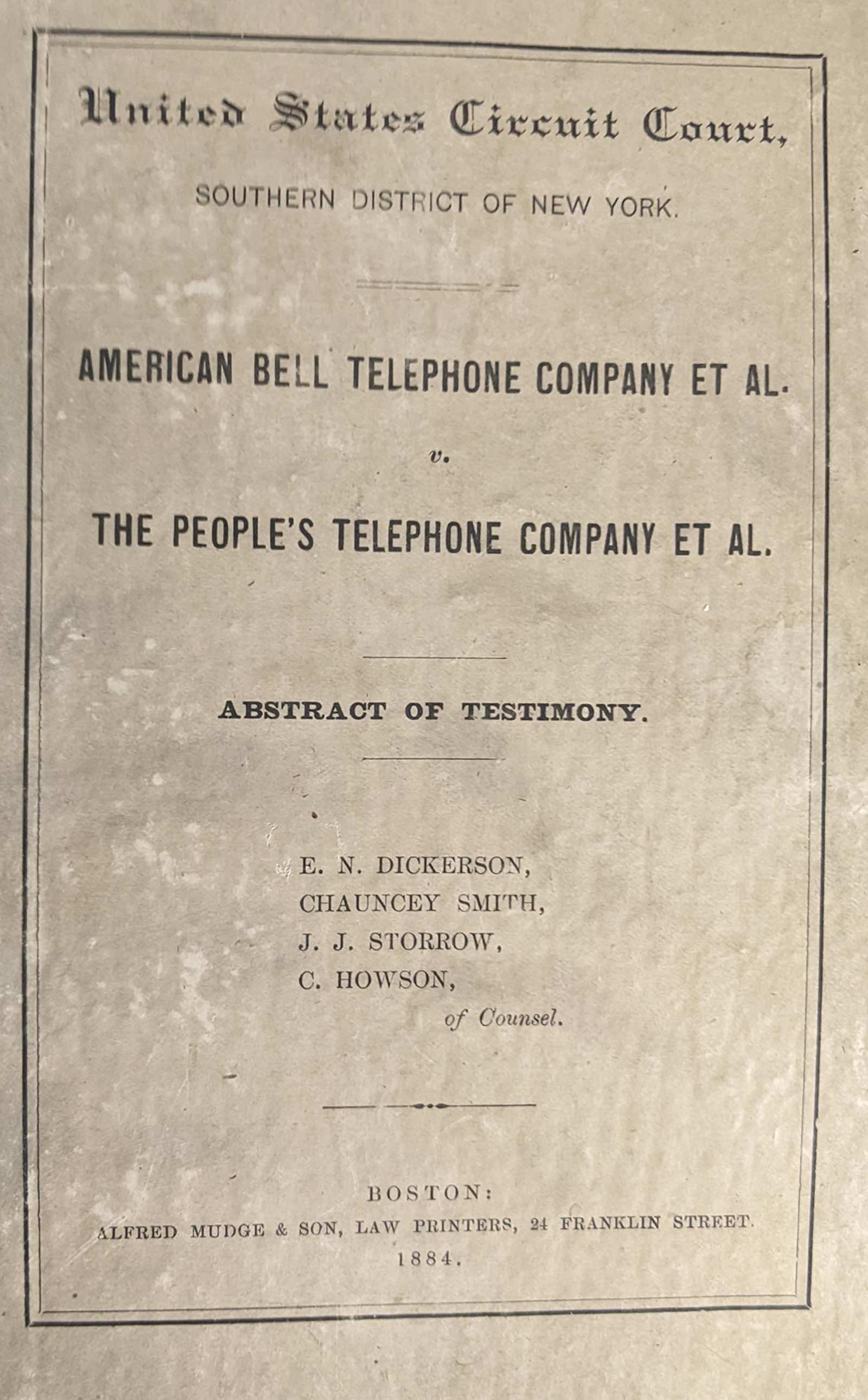 Archive known as ‘The Telephone Cases,’