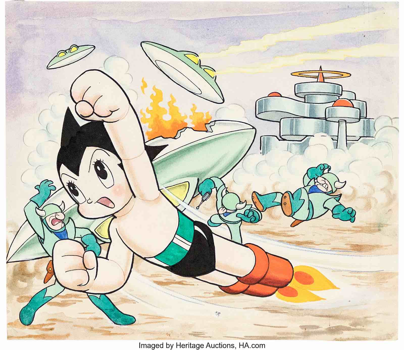 samu Tezuka Astro Boy Kamishibai Illustration