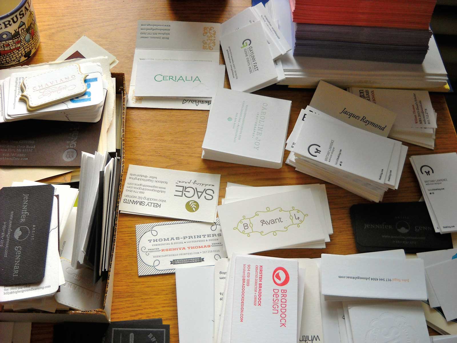 letterpress business cards