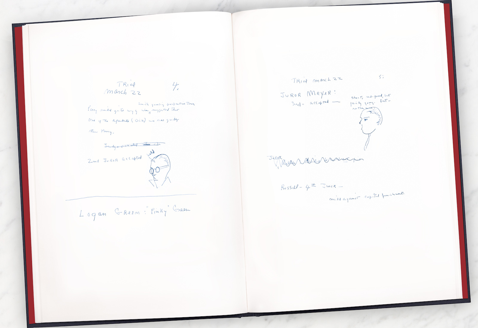 Double-page from In Cold Blood