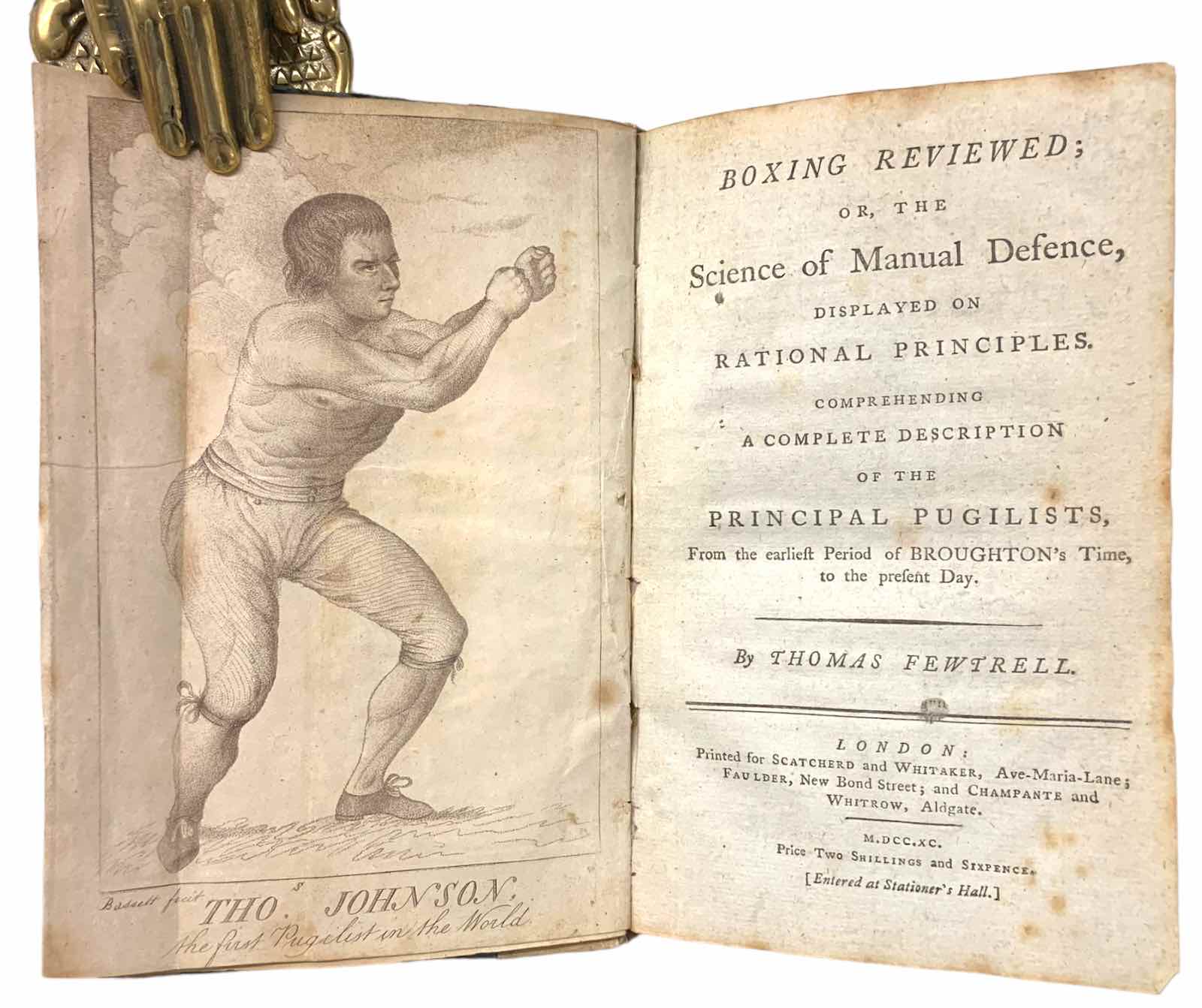 Boxing Reviewed; or, the Science of Manual Defence, displayed on Rational Principles by Thomas Fewtrell, c. 1790