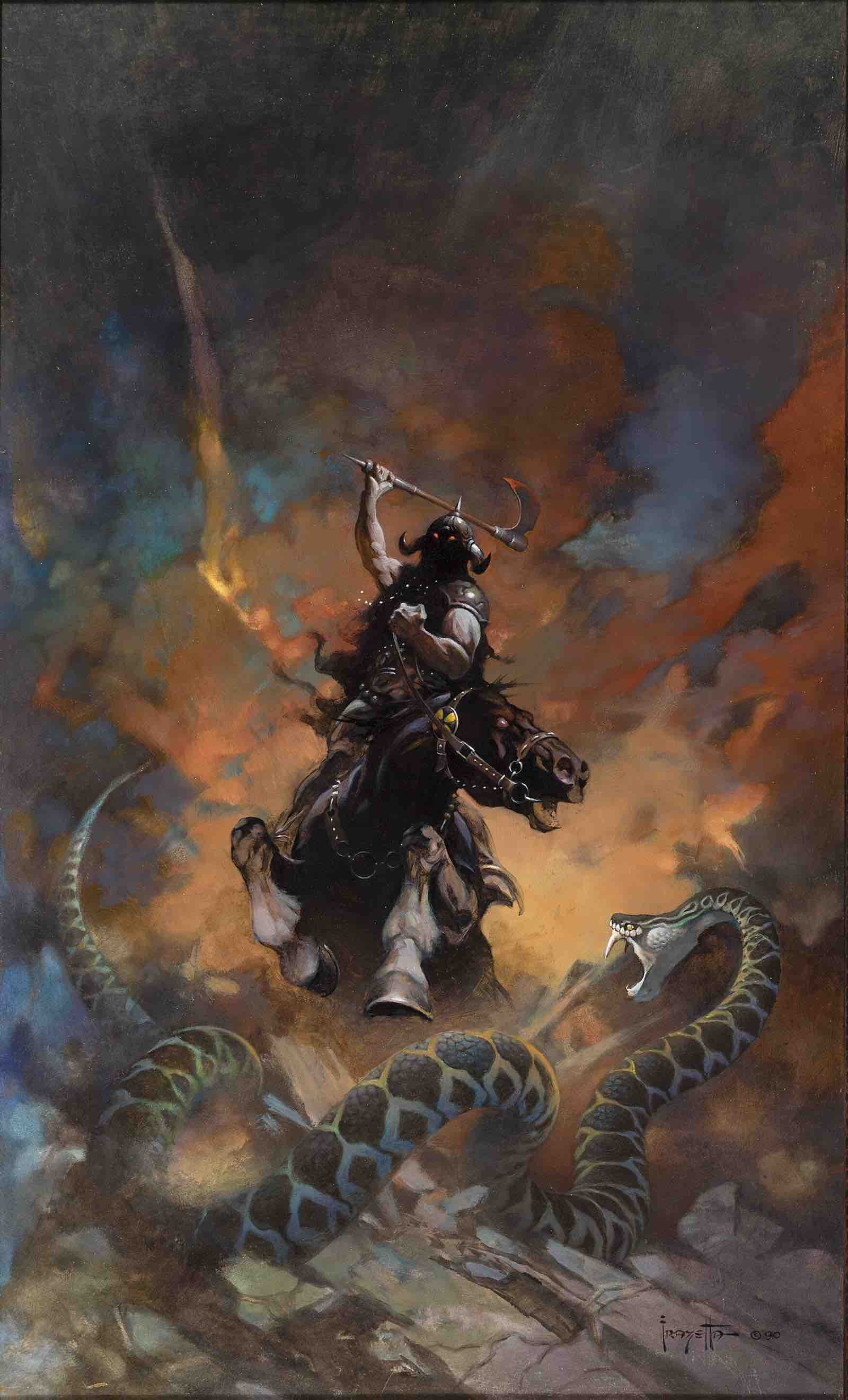 Frank Frazetta Death Dealer VI painting