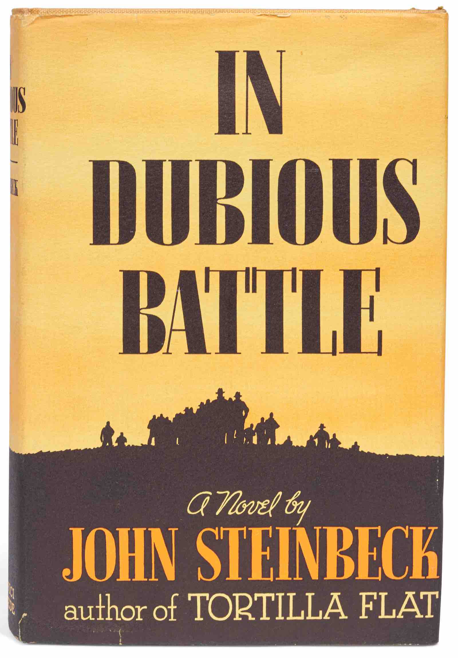 In Dubious Battle inscribed for Steinbeck's niece and her husband