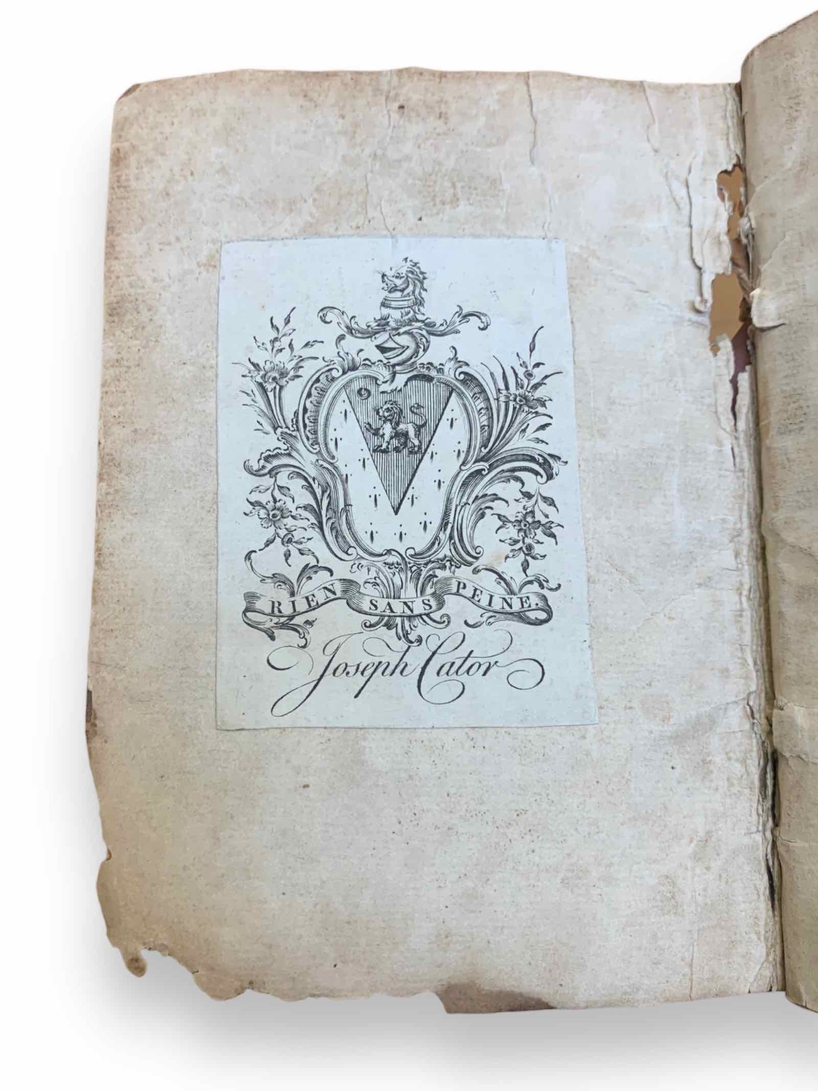 Cator’s bookplate