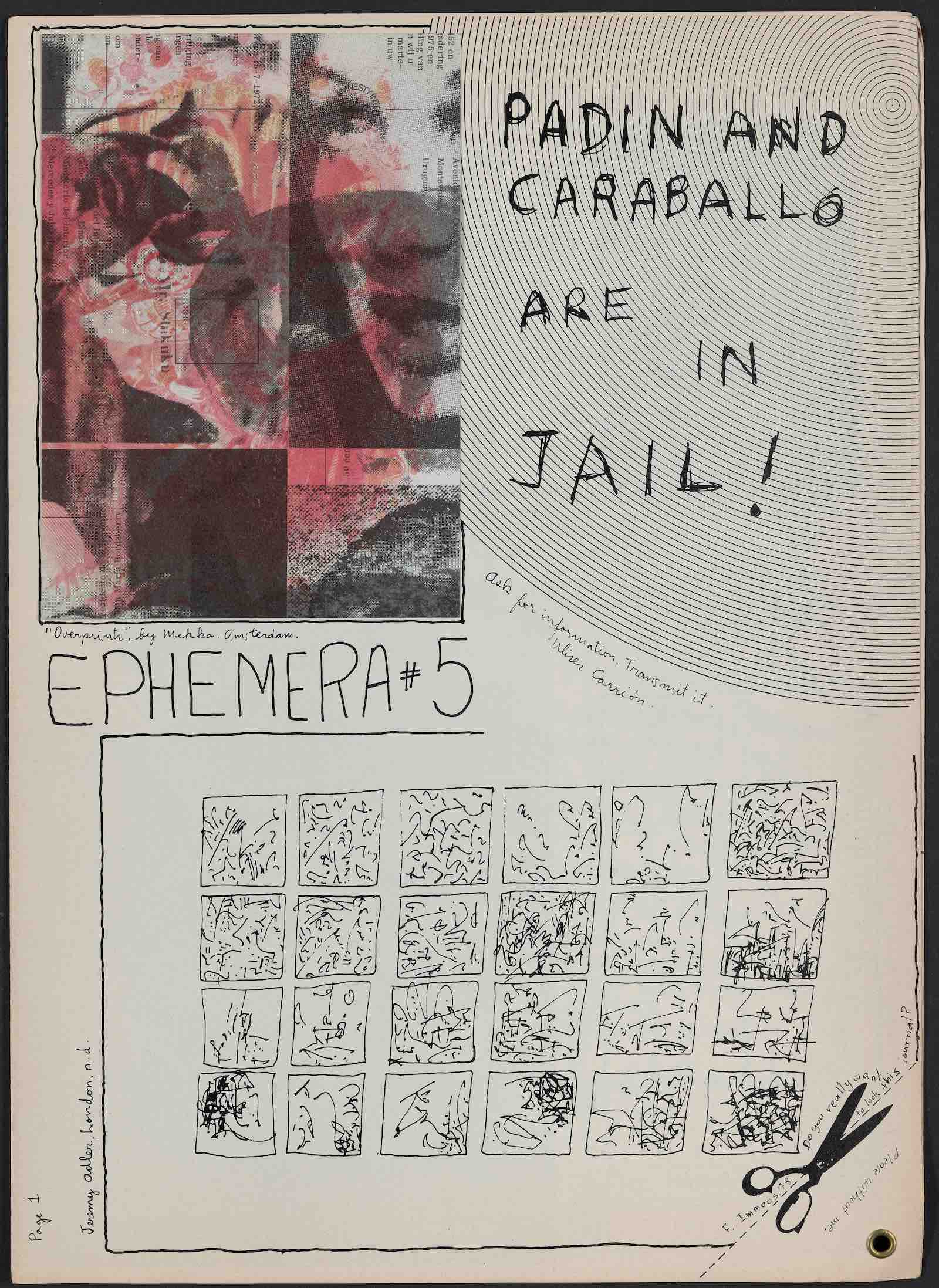 Ulises Carrión, Aart van Barneveld (d. 1990), Salvador Flores, Ephemera, No 5, 1977-78, Magazine