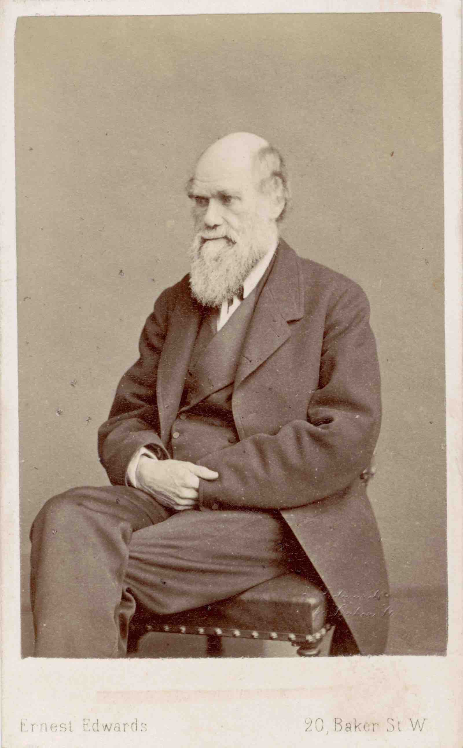 Charles Darwin's carte de visite
