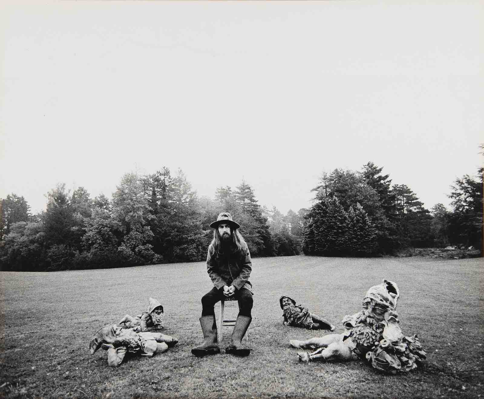 Barry Feinstein's proof photograph for the album cover of George Harrison's solo debut All Things Must Pass