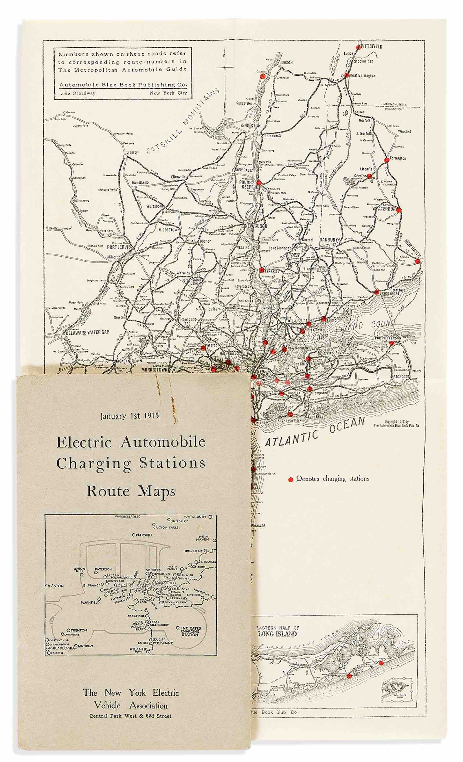 Electric Automobile Charging Stations Route Maps