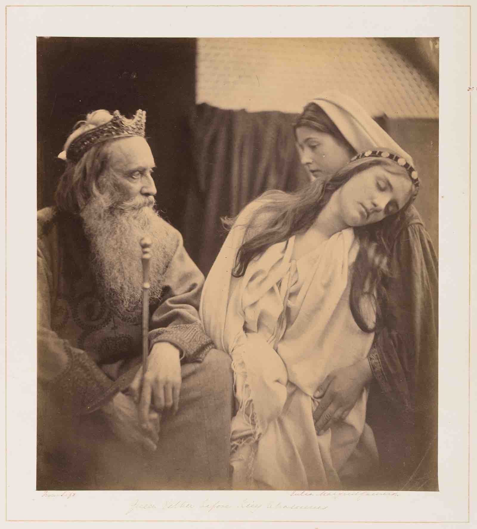 Julia Margaret Cameron, King Ahasuerus and Queen Esther in Apocrypha, 1865, albumen print