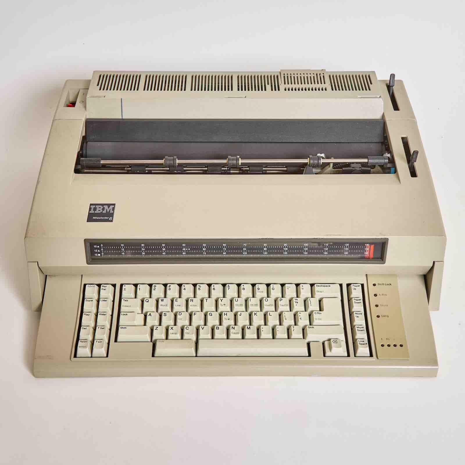 The writer's typewriter