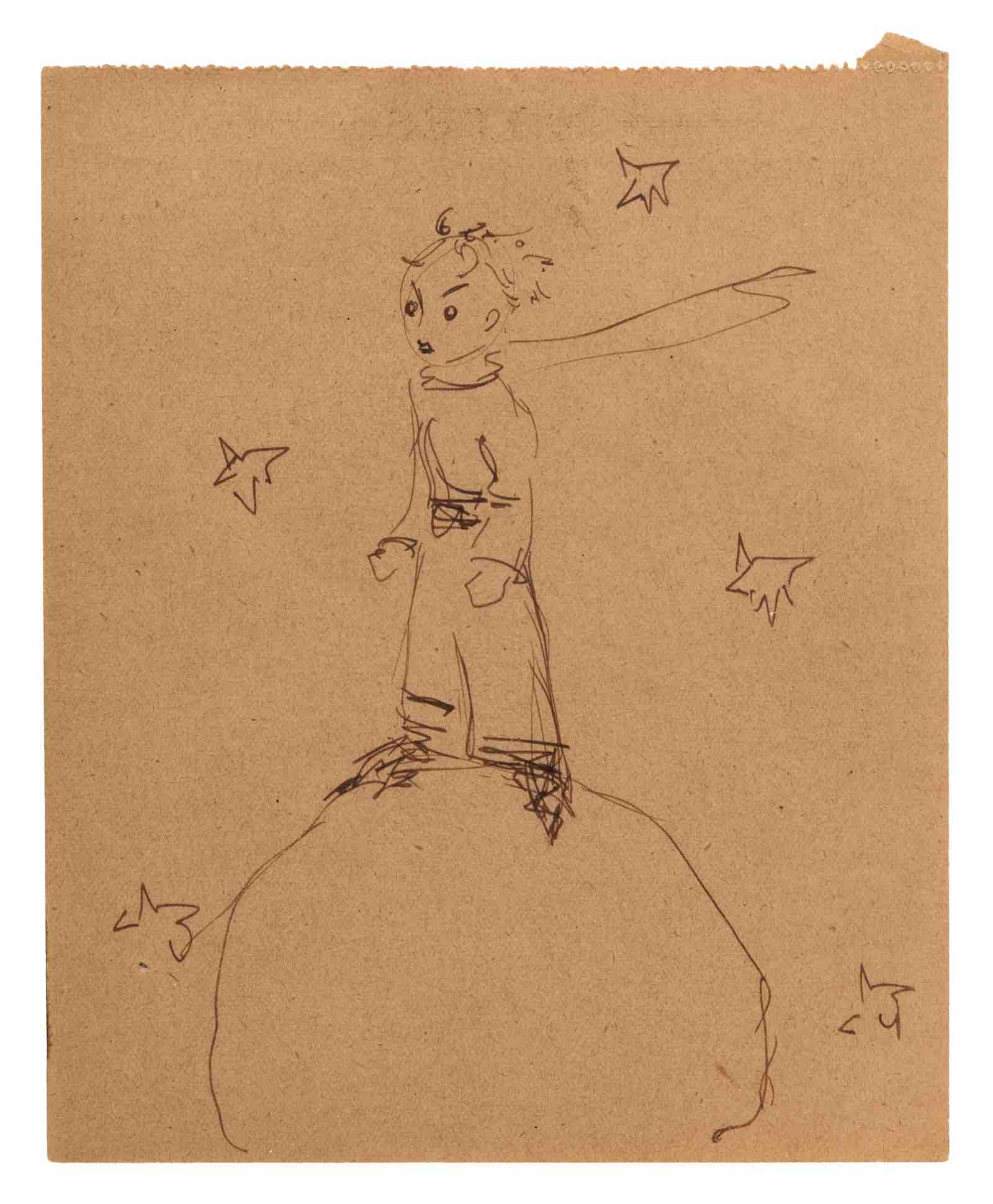 The Little Prince with his scarf and five stars (estimate: €30,000 – €50,000)