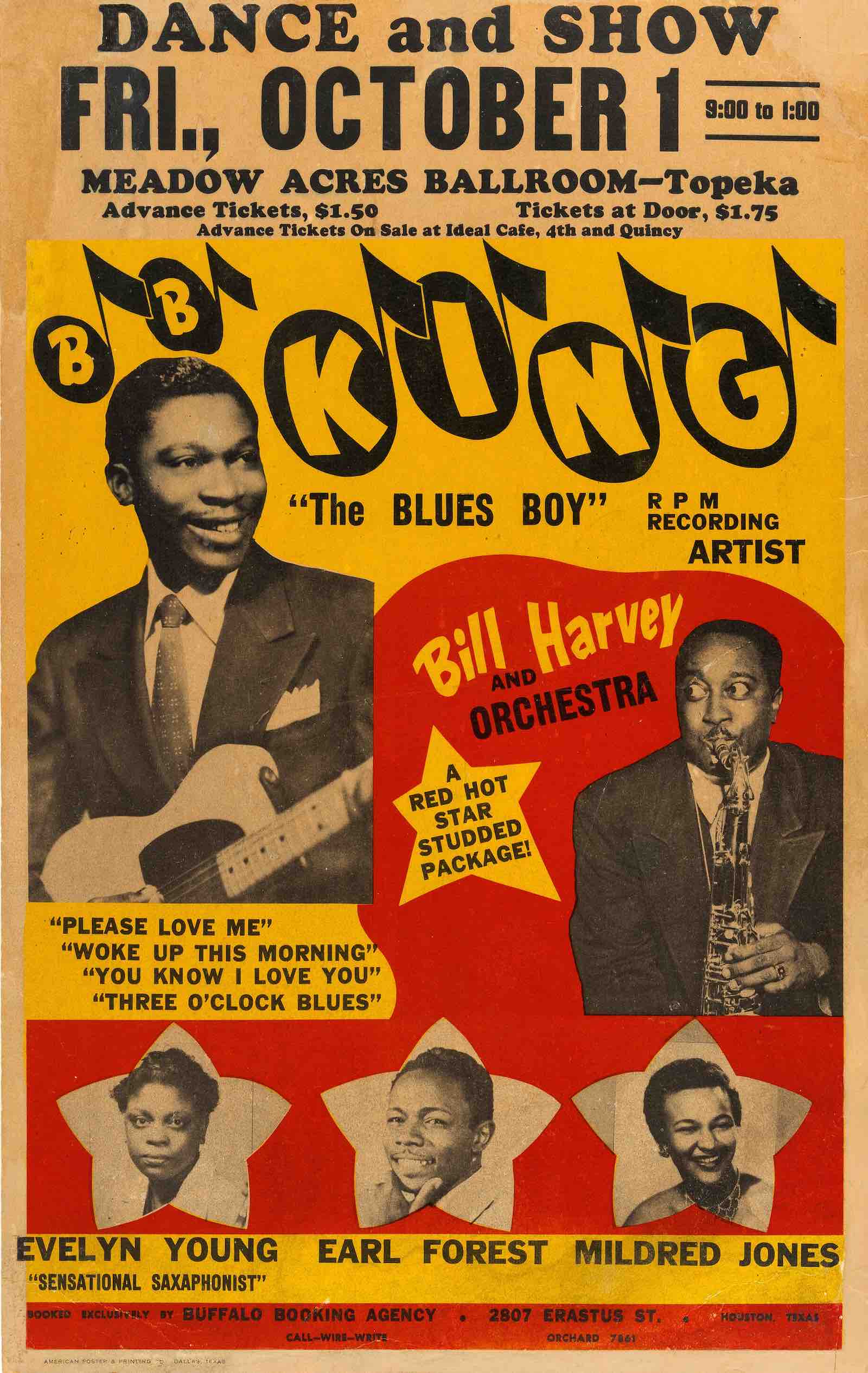 B.B. King 1954 Topeka, KS
