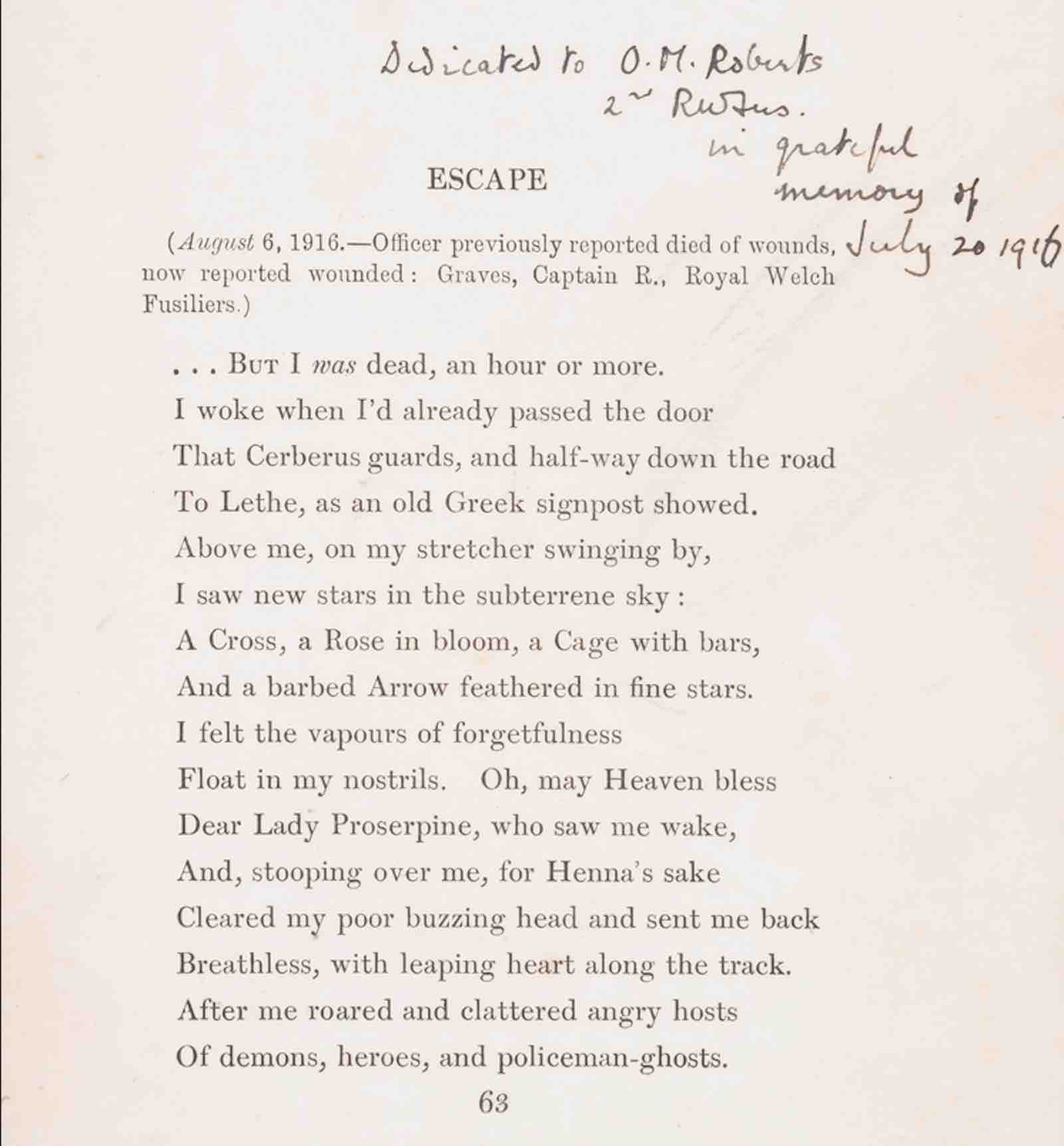 Fairies and Fusiliers by Robert Graves