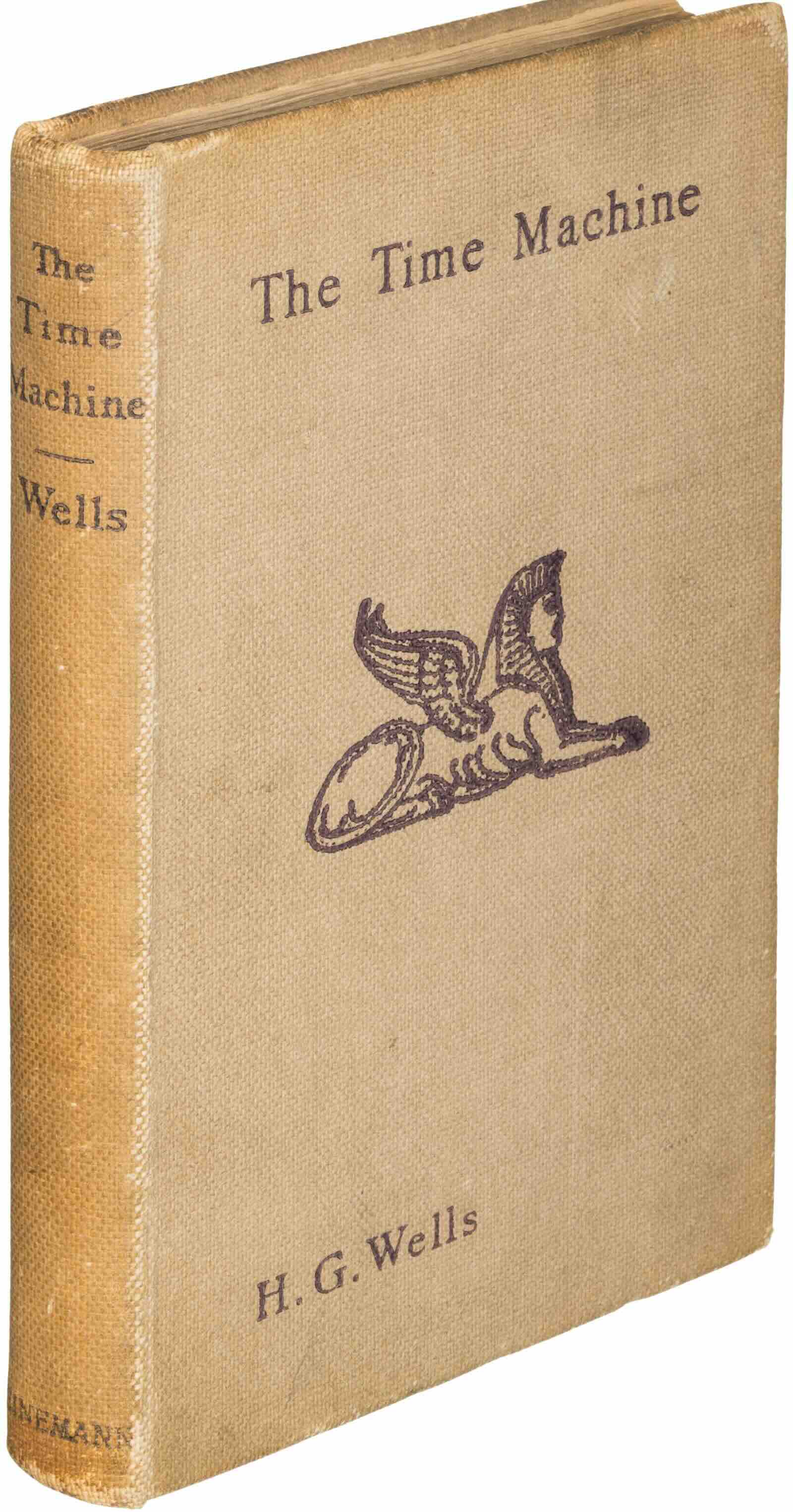a first edition of The Time Machine inscribed by Ray Bradbury