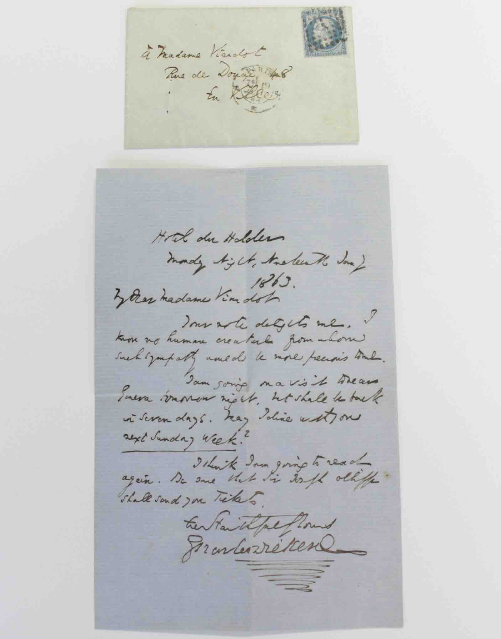 The Dickens letter to Pauline Viardot