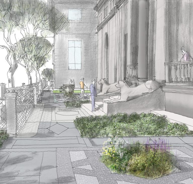 Morgan Library garden