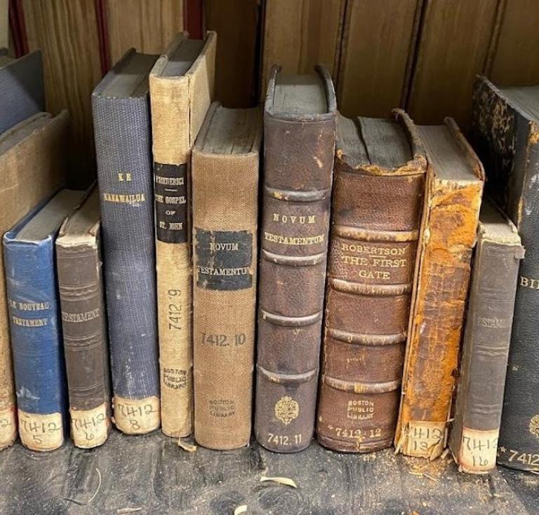 Volumes from Boston Public Library's Founding Research Collection