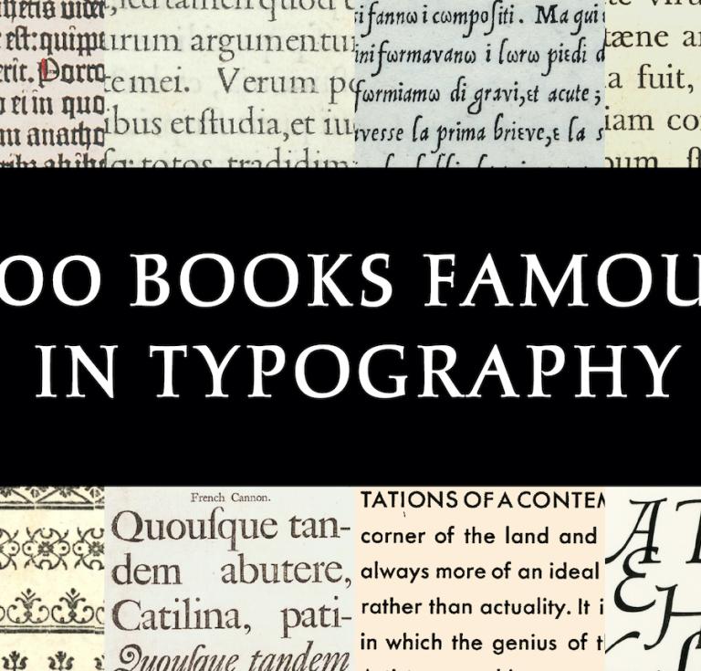 Grolier typography exhibition graphic
