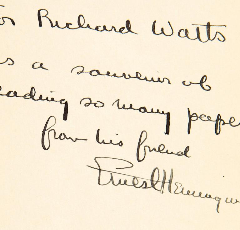 Hemingway inscription