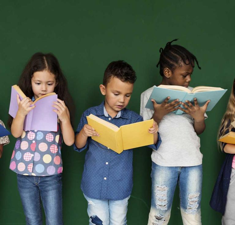 Children reading