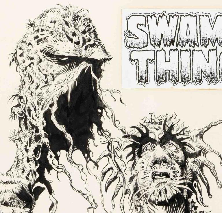 Rick Veitch and Tom Yeates, Swamp Thing #66 cover original art