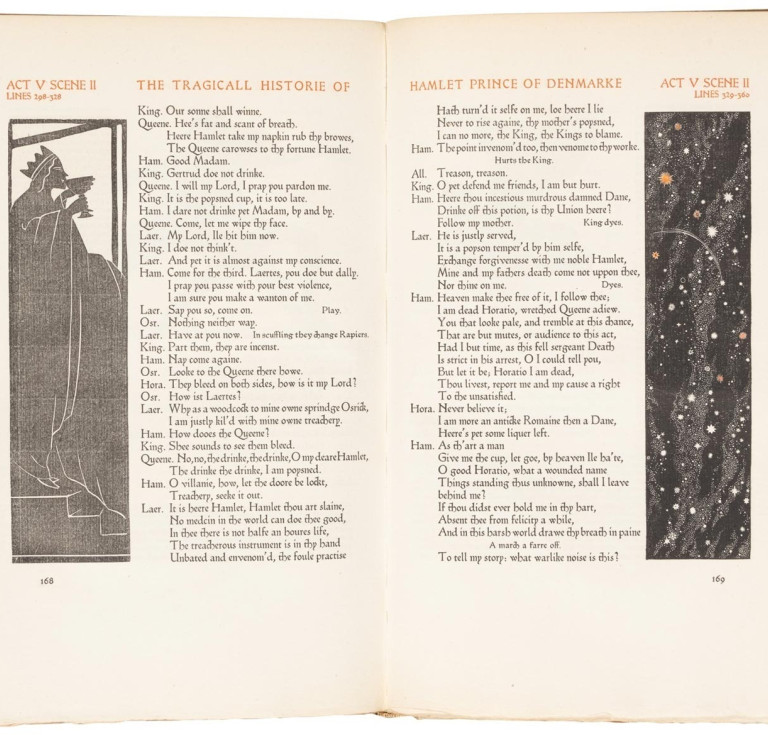 Opening from the Cranach Press Hamlet (1930)