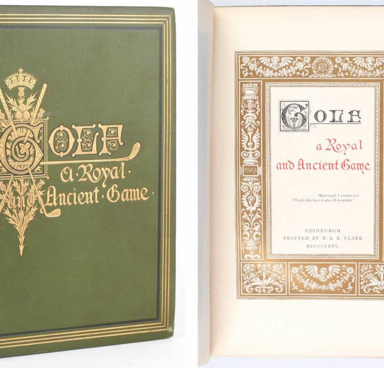 Golf: A Royal and Ancient Game by Robert Clark (R&R Clark, 1875)