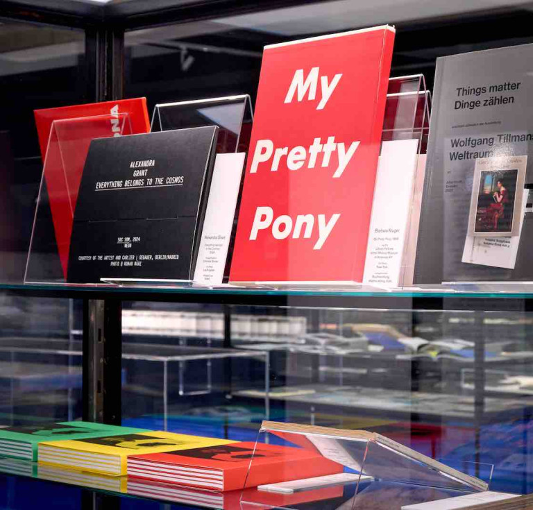 Examples of artists' books in the MAK exhibition