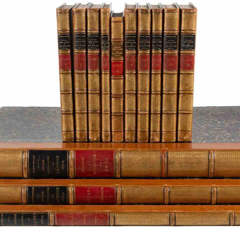 Dupetit-Thouars' complete voyages with atlases