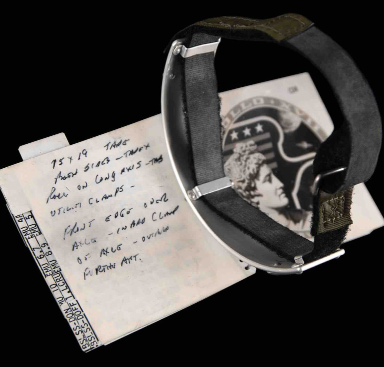 Gene Cernan’s lunar surface-used cuff checklist