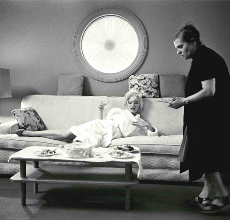 Marilyn Monroe and Paula Strasberg, Something’s Got to Give, 20th Century Fox Studios, Los Angeles May 1962 